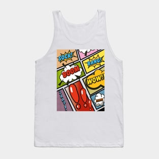 cartoon comic book Tank Top